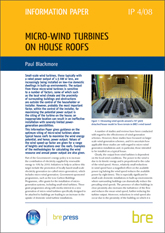 Micro Wind Turbines on House Roofs